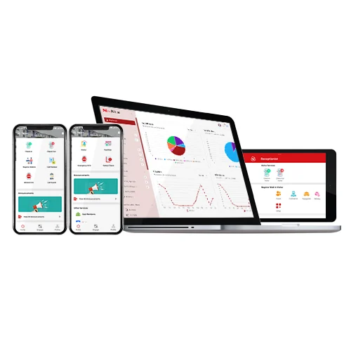 MagNicas Visitor Management System - Multi-device Dashboard